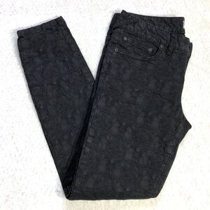 Free People Embossed Stretch Jeans